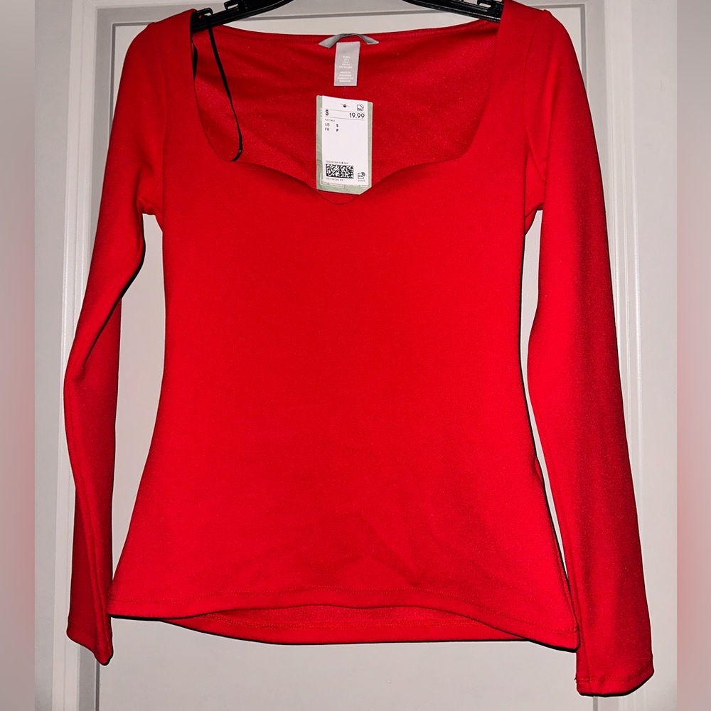 Red long sleeve shirt
